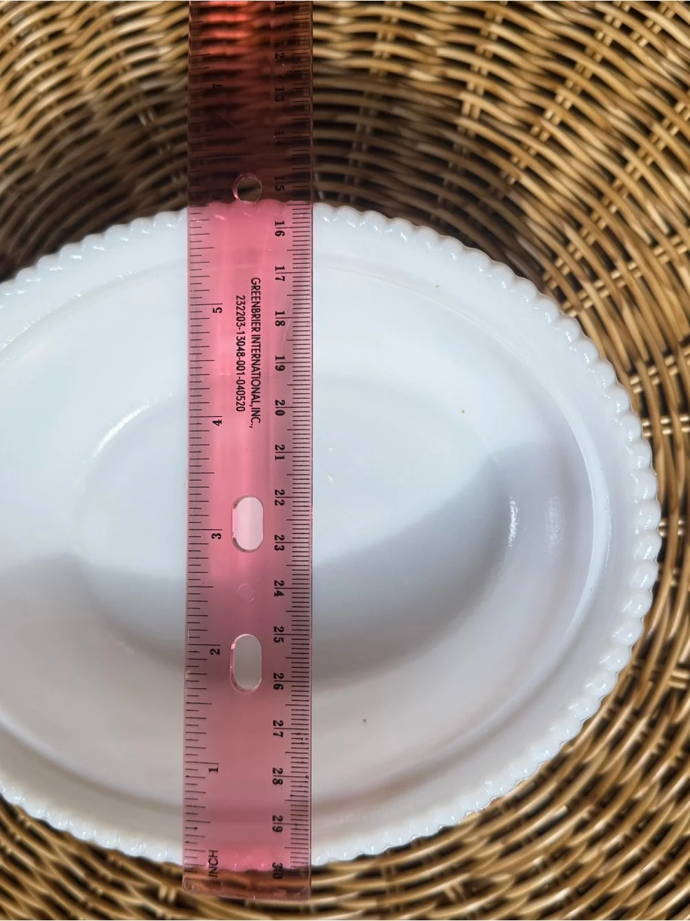 White Ceramic Hen on Nest Covered Dish with Red Comb